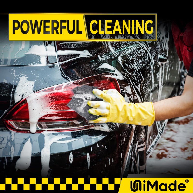 UNIMADE Microfiber Cleaning Cloth, 100 Pack Microfiber Towels for Cars Commercial Grade Work Rags Bulk Detailing Cloth for Automotive Bar Mechanic Restaurant Garage Housekeeping, 11.5""x 11.5"", Grey - Image 3